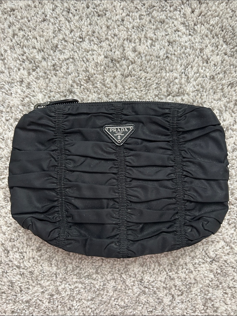Prada Tessuto Gaufre pouch
